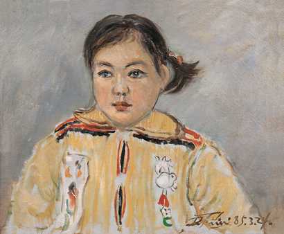 林达川 1985年作 孙女像